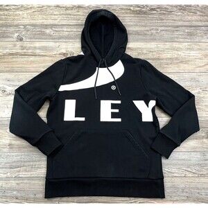 Oakley Hoodie Men's Big Logo Custom Fit Black & White, Size Medium